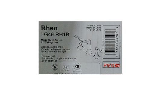Pfister Rhen 8 in. Widespread 2-Handle Trough Bathroom Faucet in Matte Black