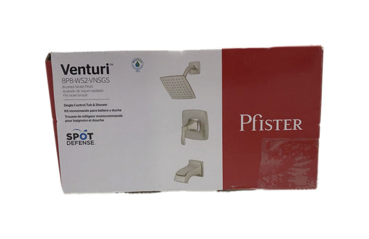 Pfister Venturi Single-Handle 1-Spray Tub and Shower Faucet Brushed Nickel