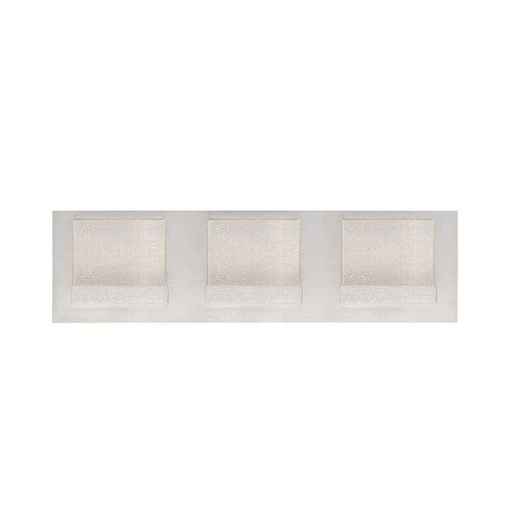 Home Decorators Alberson Brushed Nickel Integrated LED Bathroom Vanity Light Bar