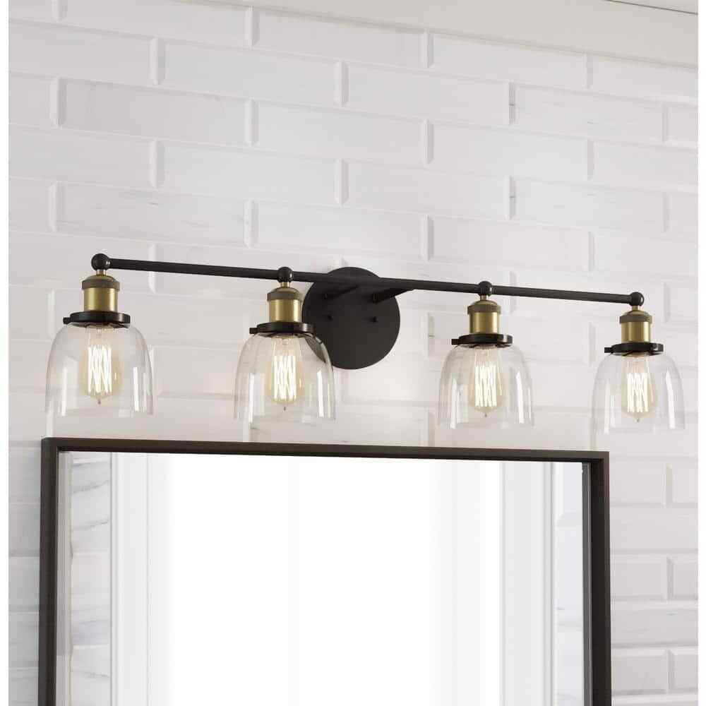 Home Decorators Collection Evelyn 4-Light Artisan Bronze Vanity Light HB2628-313