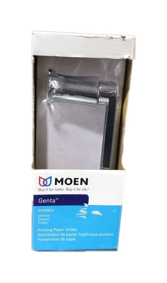 MOEN Genta Pivoting Toilet Paper Holder in Chrome BH3808CH