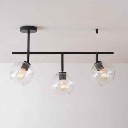 Globe Electric 2.3 ft. 3-Light Matte Black Fixed Track Lighting Kit 91002804