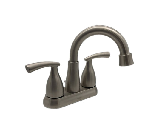 MOEN Essie 2-Handle 4 in. Centerset Bathroom Faucet Spot Resist Brushed Nickel