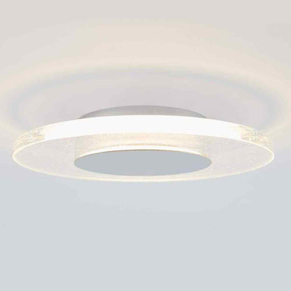 Artika Essence Disk 13 in. Chrome Modern LED Flush Mount Ceiling Light