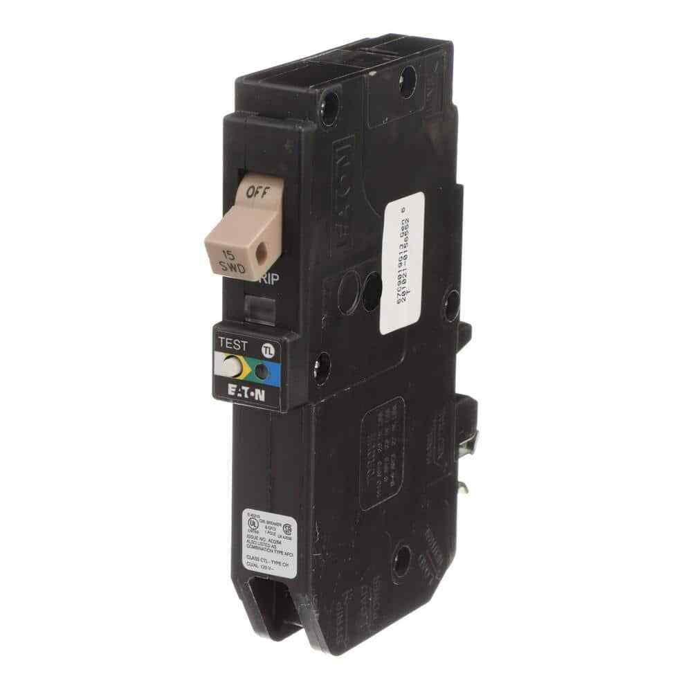 Eaton CH 15 Amp All in One AF/GF Plug-On-Neutral Breaker CHFP115A1CS