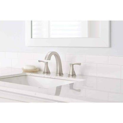 Glacier Bay Calandine 8 in. Widespread 2-Handle Bathroom Faucet Brushed Nickel