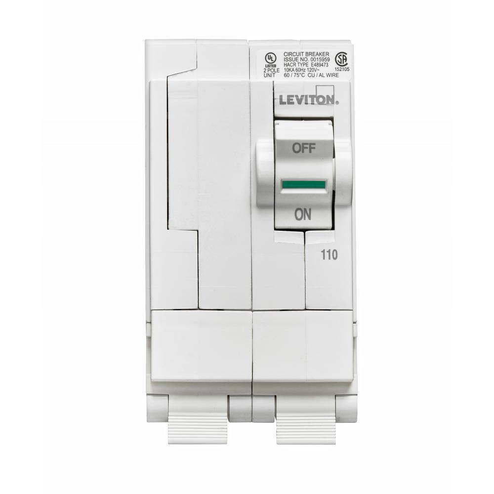 Leviton Branch Circuit Breaker Standard 2-Pole 110A 120V/240V Hydraulic Magnetic