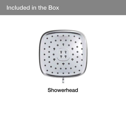 KOHLER Fordra 3-Spray Patterns 6.817 in. Wall Mount Fixed Shower Head