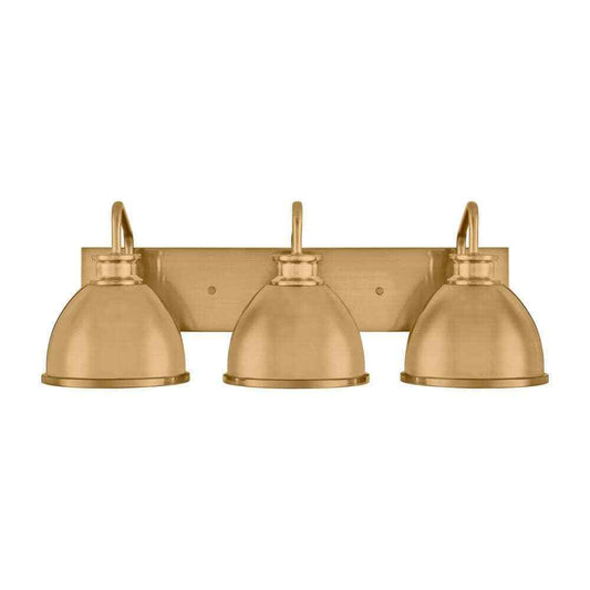 Hampton Bay Tallulah 24 in. 3-Light Gold Bathroom Vanity Light 51902