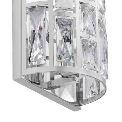 Home Decorators Collection Kristella 1-Light Chrome Indoor Wall Sconce