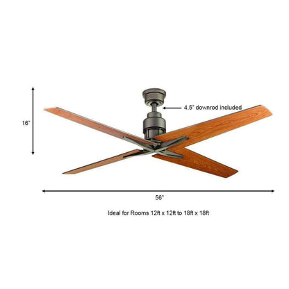 Home Decorators Virginia Highland 56 in. Indoor Espresso Bronze Ceiling Fan