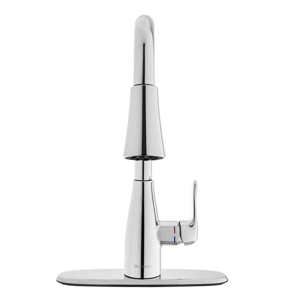 Glacier Bay McKenna Single-Handle Pull Down Sprayer Kitchen Faucet in Chrome
