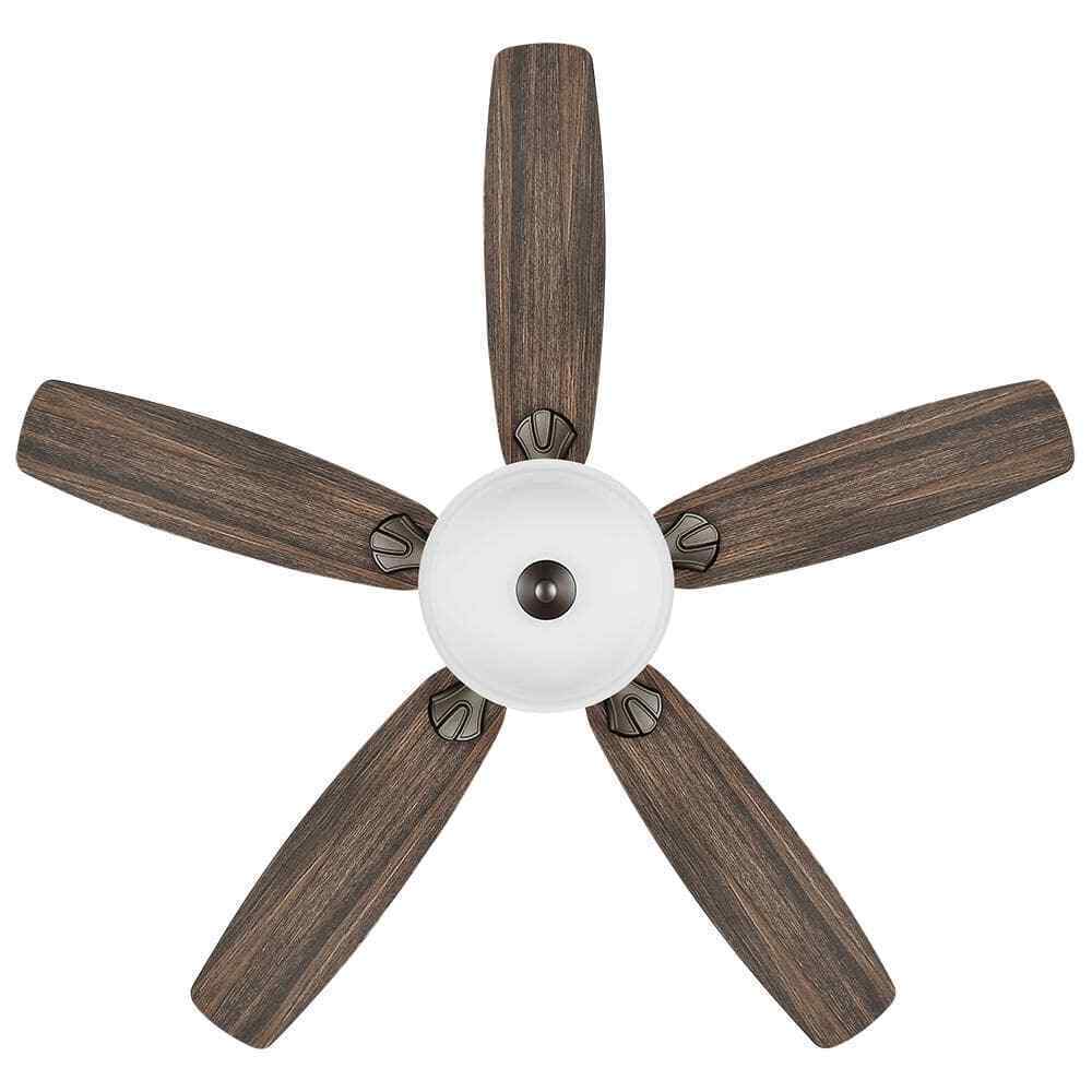 Hampton Bay Southwind II 52 in. Indoor LED Bronze Ceiling Fan with Light Kit