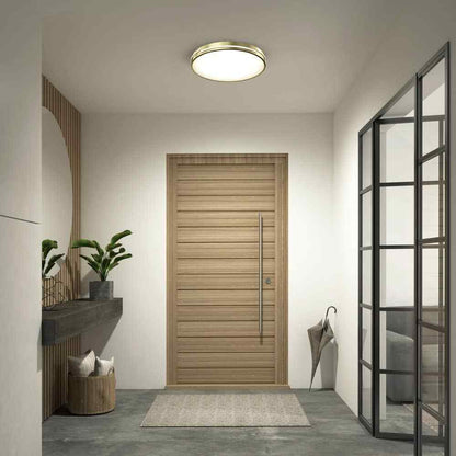 Artika Delray Modern Gold LED 5 CCT Flush Mount Ceiling Light Fixture