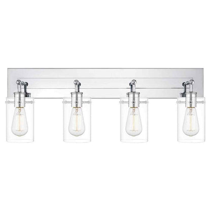Hampton Bay Regan 29.25 in. 4-Light Chrome Bathroom Vanity Light