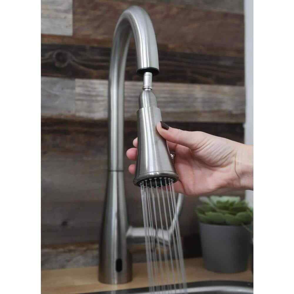 Glacier Bay Marcie Pull Down Touchless Kitchen Faucet in Stainless Steel