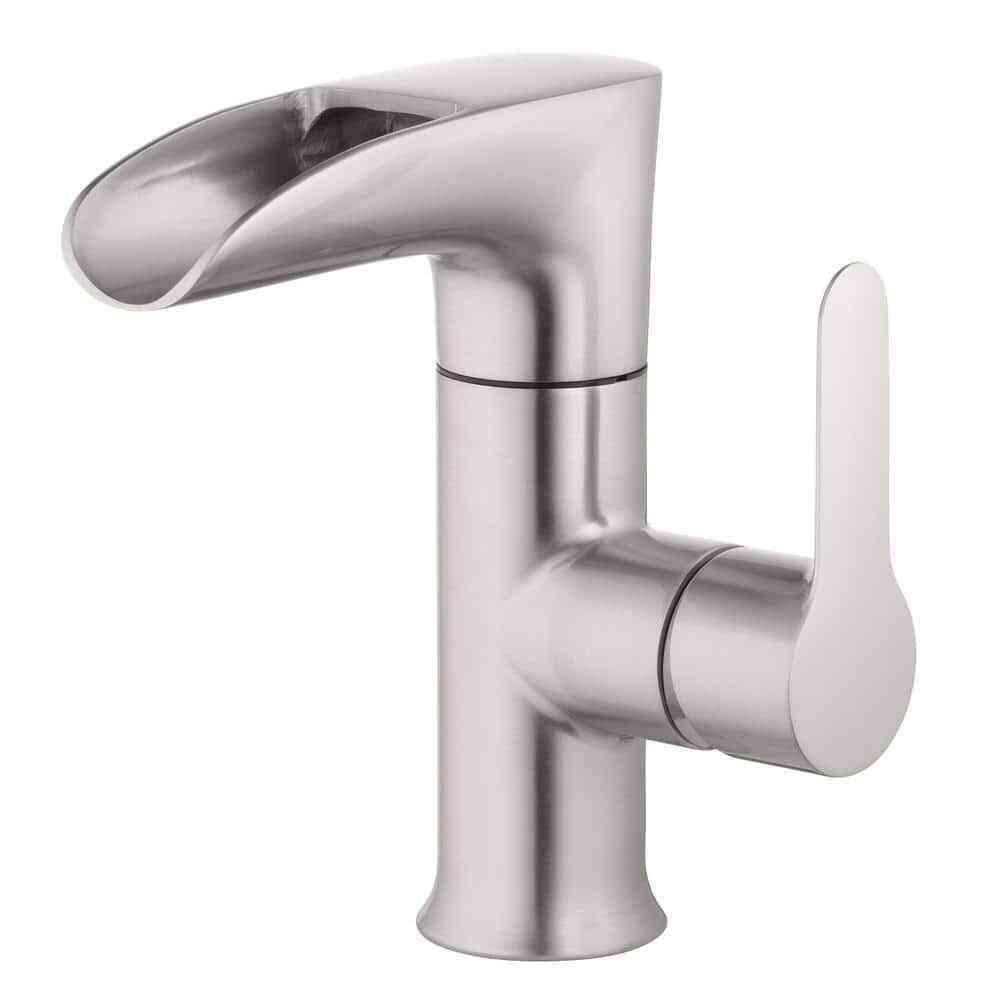 Tosca Single Hole 4 in. Single Slide Handle LED Bathroom Faucet