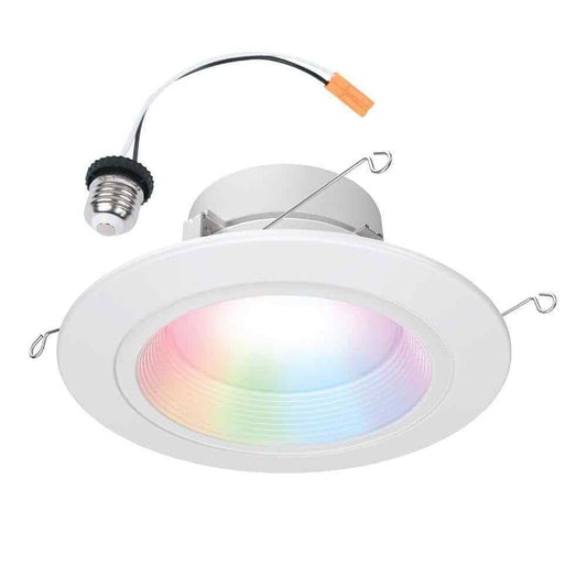 HALO Color 65W Equivalent 5/6 in. LED Dimmable Smart Wi-Fi Remodel Downlight