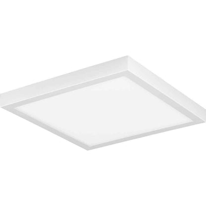 Progress Lighting Everlume 11 in. White Integrated LED Edgelit Semi-Flush Mount