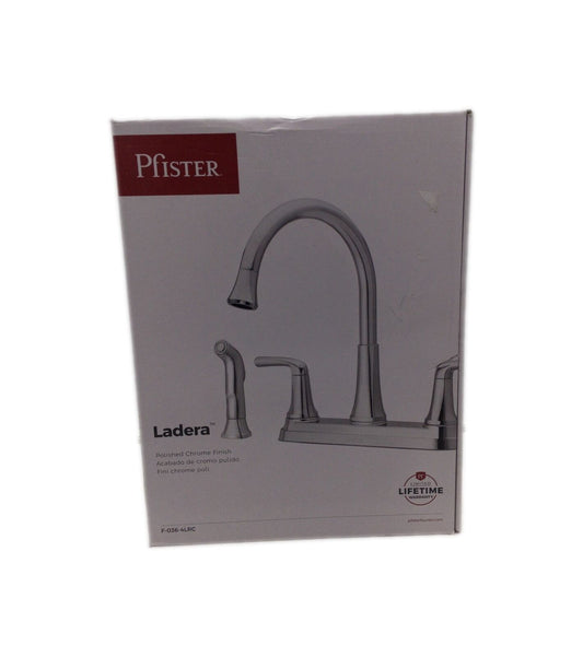 Pfister Ladera 2-Handle Kitchen Faucet w/ Optional Side Spray in Polished Chrome