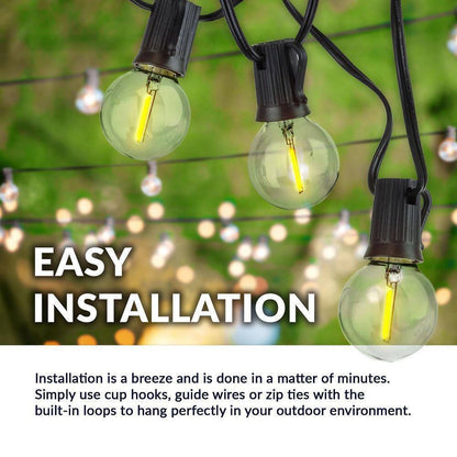 Newhouse Lighting Indoor/Outdoor 50 ft. LED Outdoor String Lights