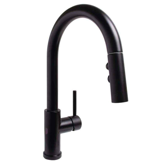 Speakman Neo Single Handle Touchless Pull Down Kitchen Faucet in Matte Black