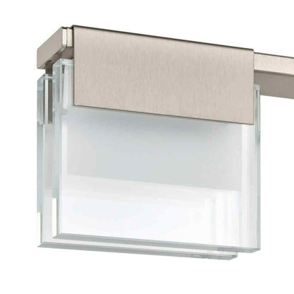 Home Decorators Collection 3-Light Brushed Nickel Integrated LED Light Bar