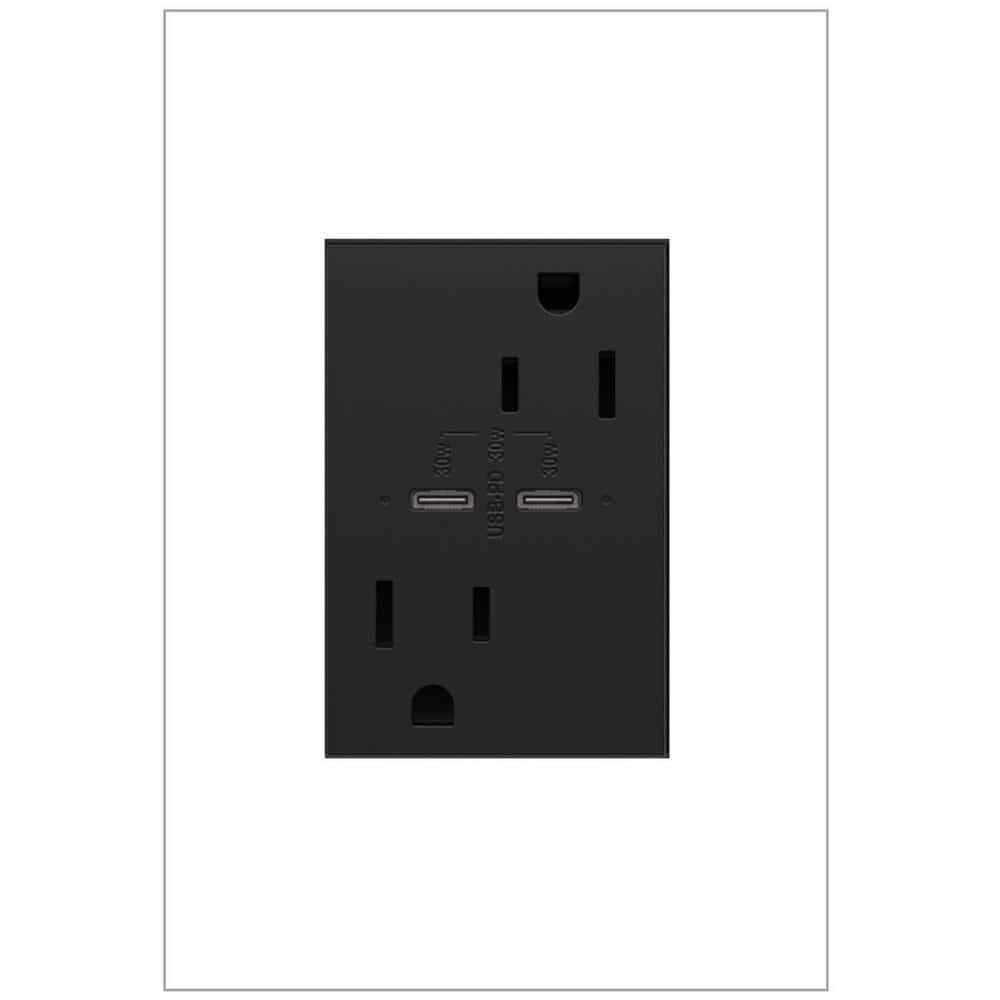 Legrand adorne 15 Amp Duplex Outlet w/ Ultra-Fast 6A PLUS 30W Power Delivery
