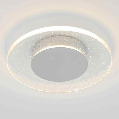 Artika Essence Disk 13 in. Chrome Modern LED Flush Mount Ceiling Light