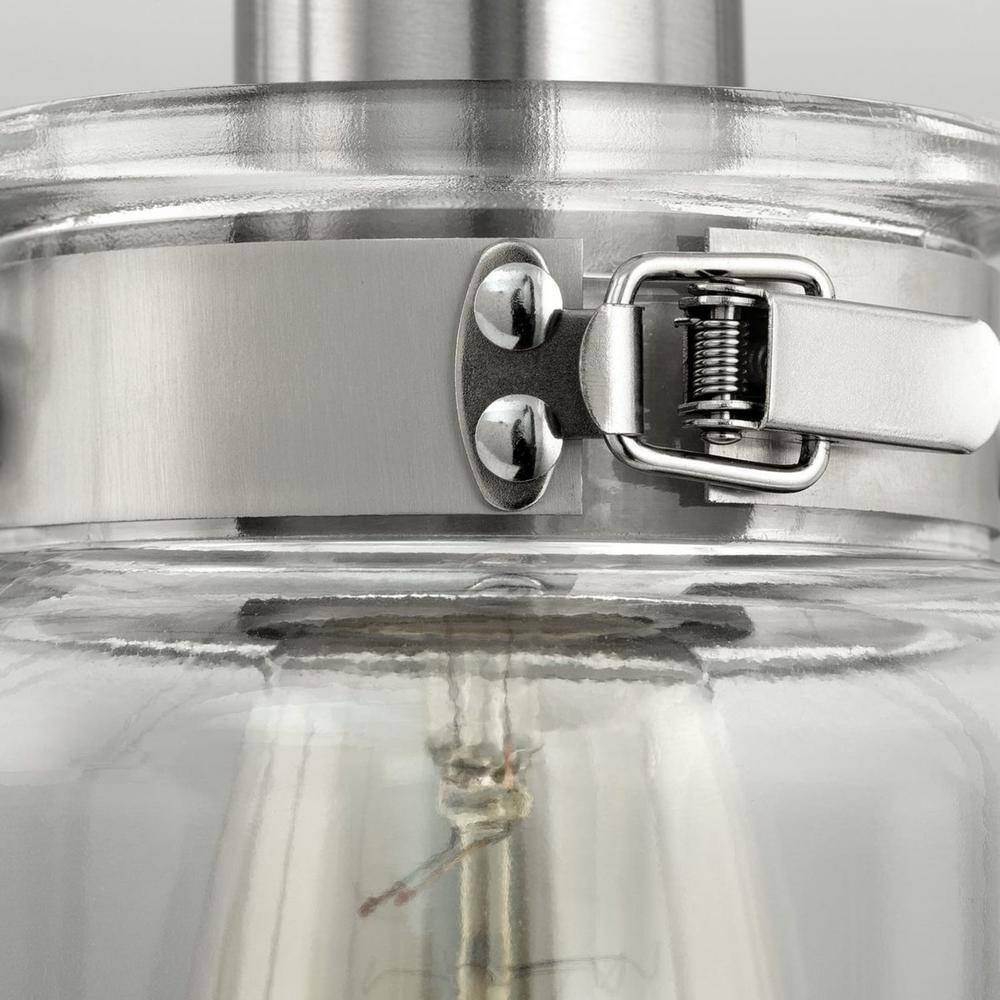 Progress Lighting Calhoun 5 in. 1-Light Brushed Nickel Farmhouse Vanity Light