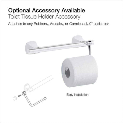 KOHLER Carmichael 9 in. Grab Bar in Polished Chrome K-R27234-CP
