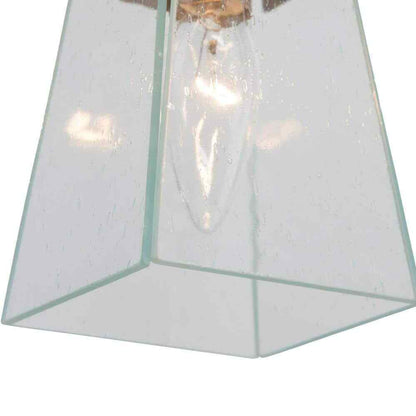 Uolfin Modern Farmhouse Gold Chandelier Black Dining Chandelier w/ Seeded Glass