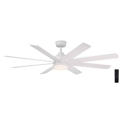 Home Decorators Celene 62 in. Integrated LED Indoor/Outdoor White Ceiling Fan