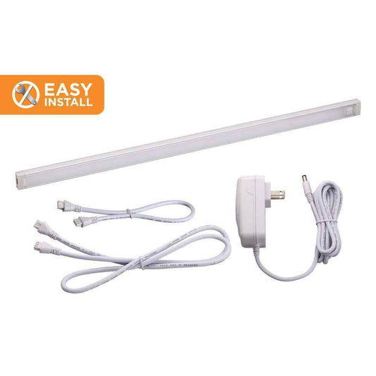 BLACK+DECKER 24 in. LED Warm White 2700K Dimmable 1-Bar Under Cabinet Lights Kit