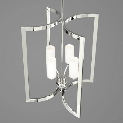Progress Lighting Celeste Collection 4-Light Polished Nickel Pendant