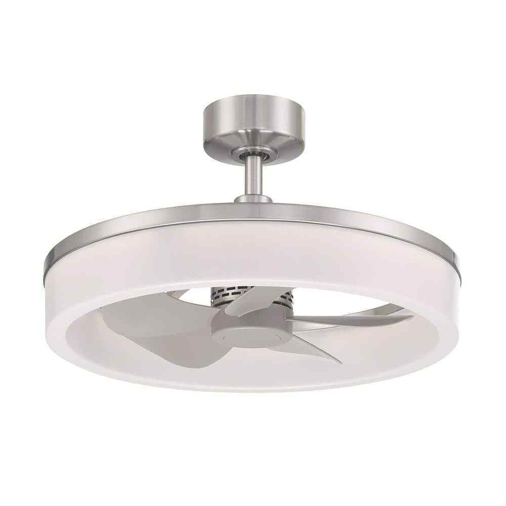 Home Decorators Dailstone Indoor/Outdoor Brushed Nickel Ceiling Fan w/ remote