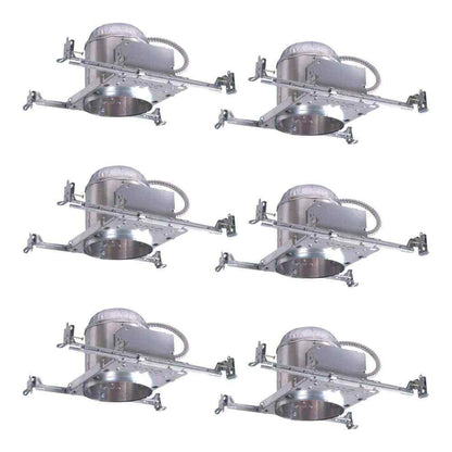 HALO 6 in. Aluminum Recessed Lighting Housing Ceiling Insulation Contact 6-Pack