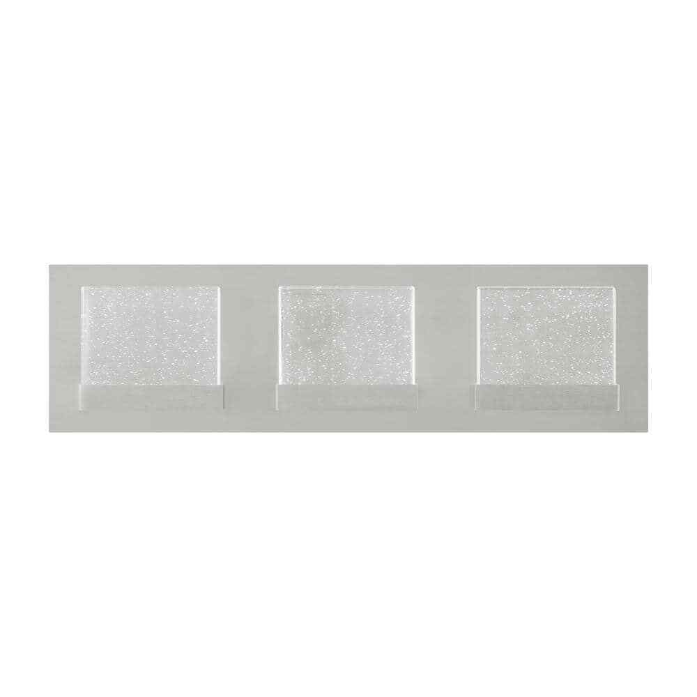 Home Decorators Alberson Brushed Nickel Integrated LED Bathroom Vanity Light Bar