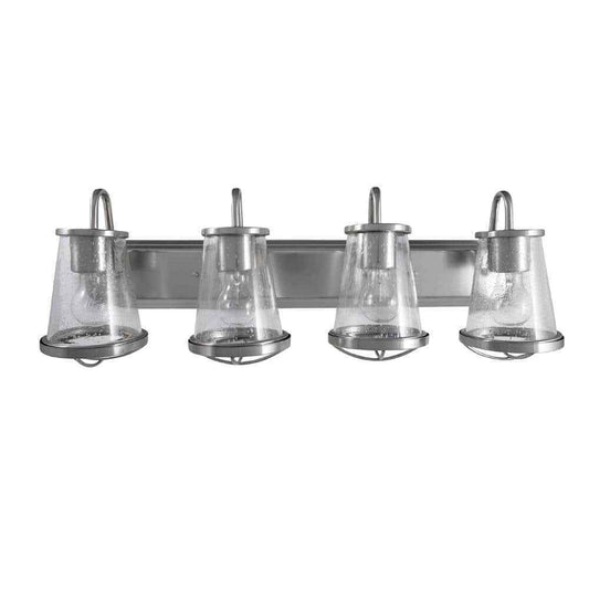 Home Decorators Georgina 30 in. 4-light Brushed Nickel Industrial Indoor Vanity