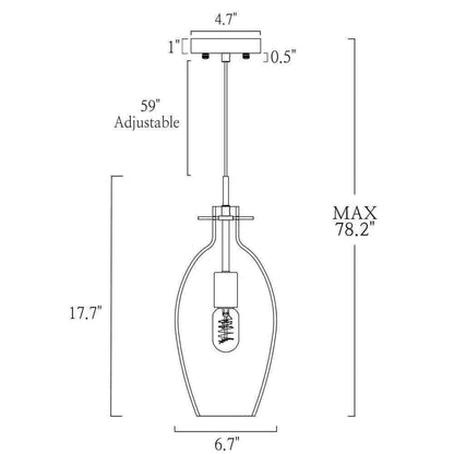 Uolfin Transitional Geometric Kitchen Island Pendant Light