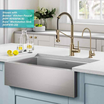 KRAUS Purita Single Handle Beverage Faucet in Spot Free Antique Champagne Bronze