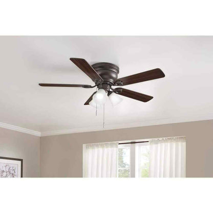 Clarkston II 44 in. LED Indoor Oil Rubbed Bronze Ceiling Fan w/ Light Kit