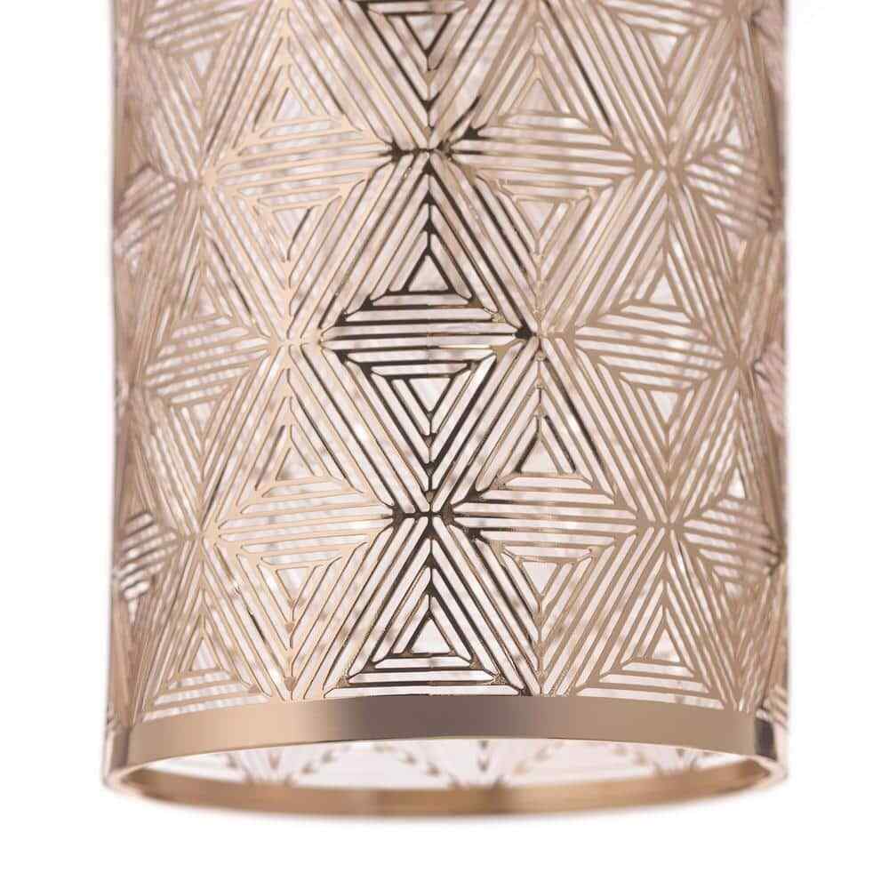 River of Goods Sofia 1-Light Gold Metal Pendant Light With Metal Shade