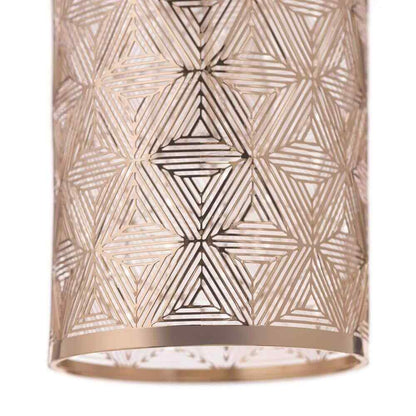 River of Goods Sofia 1-Light Gold Metal Pendant Light With Metal Shade