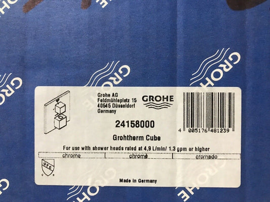 GROHE Grohtherm Cube Dual Function 2-Handle Trim Kit in StarLight Chrome