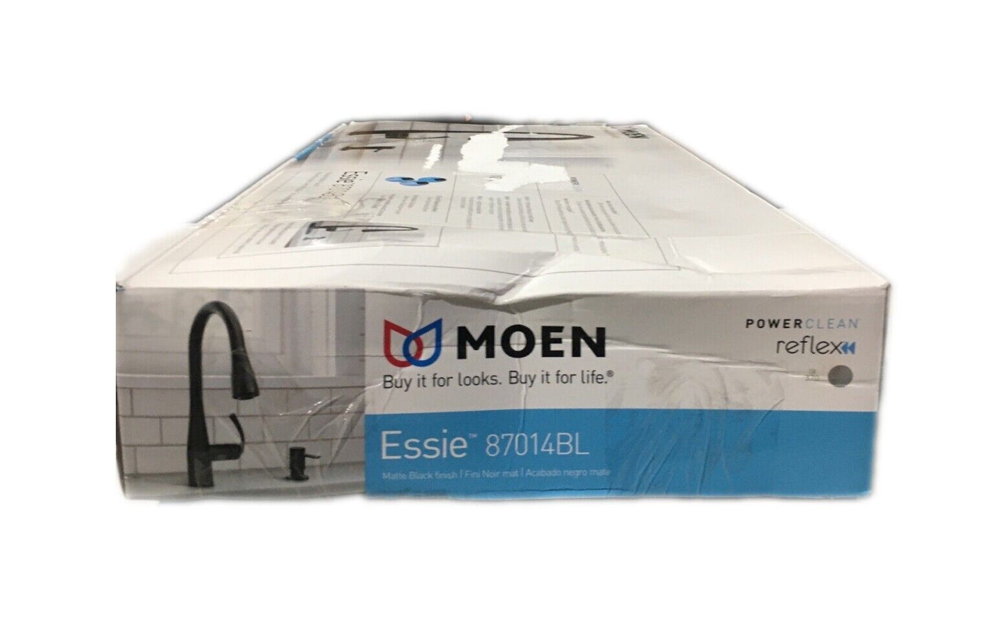 MOEN Essie Single-Handle Pull-Down Sprayer Kitchen Faucet in Matte Black