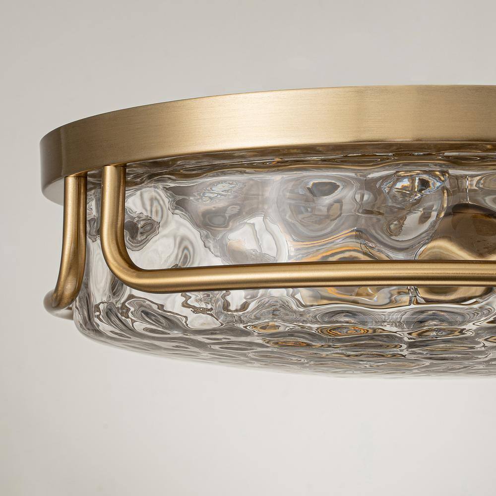 EDISLIVE Calliope 12.79 in. 2-Light Bronze Flush Mount Ceiling Lights