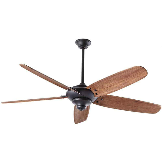 Home Decorators Altura 68 in. Matte Black Ceiling Fan w/ Downrod, Remote Control