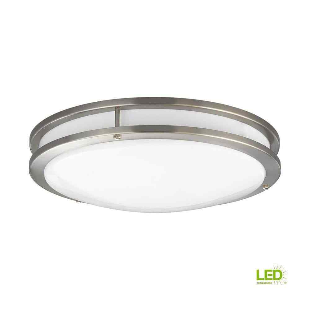 Progress Lighting 14 in. CTC COMM 23W Brushed Nickel Integrated LED Flush Mount
