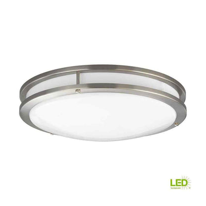 Progress Lighting 14 in. CTC COMM 23W Brushed Nickel Integrated LED Flush Mount
